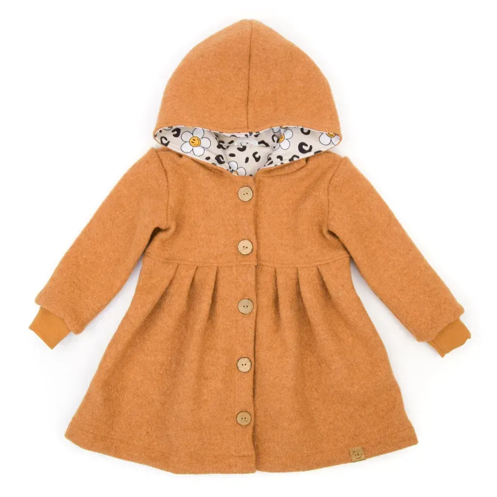Walkmantel | curry | Größe 98/104 Walkmantel | curry | Größe 98/104