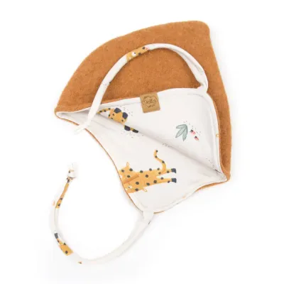 Walkmütze mit Zipfel | curry | Gr. 45-47 cm