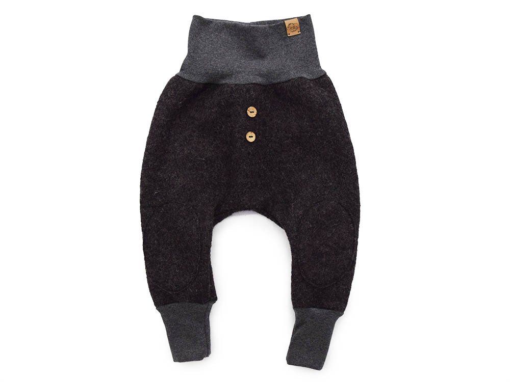 Walkhose | schwarz meliert | Größe 98/104 Walkhose | schwarz meliert | Größe 98/104