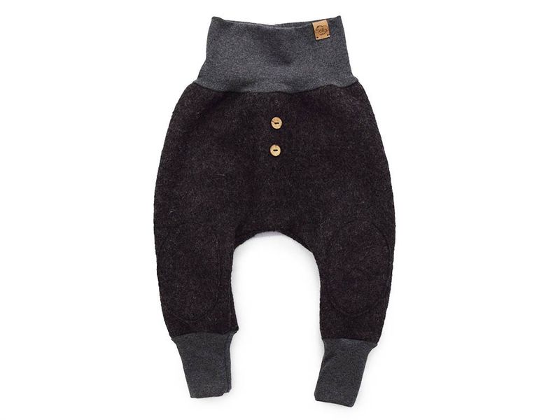 Walkhose | schwarz meliert | Größe 98/104 Walkhose | schwarz meliert | Größe 98/104