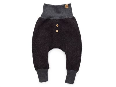 Walkhose | schwarz meliert | Größe 98/104 Walkhose | schwarz meliert | Größe 98/104