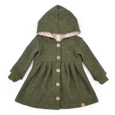 Walkmantel | khaki meliert | Größe 92/98 Walkmantel | khaki meliert | Größe 92/98