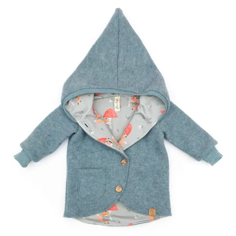 Walkjacke | dusty blue | Größe 74/80 Walkjacke | dusty blue | Größe 74/80