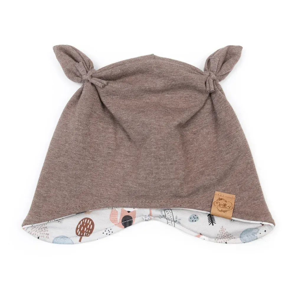 Ohrenmütze | braun | Gr. 45-47 cm Ohrenmütze | braun | Gr. 45-47 cm