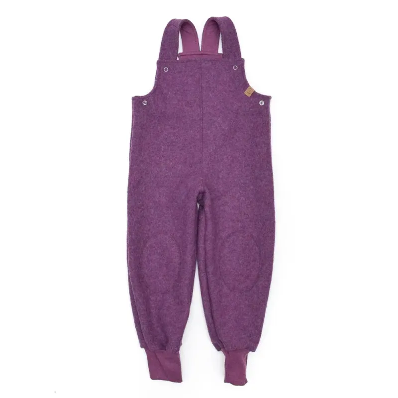 Walklatzhose | beere meliert | Größe 98/104 Walklatzhose | beere meliert | Größe 98/104