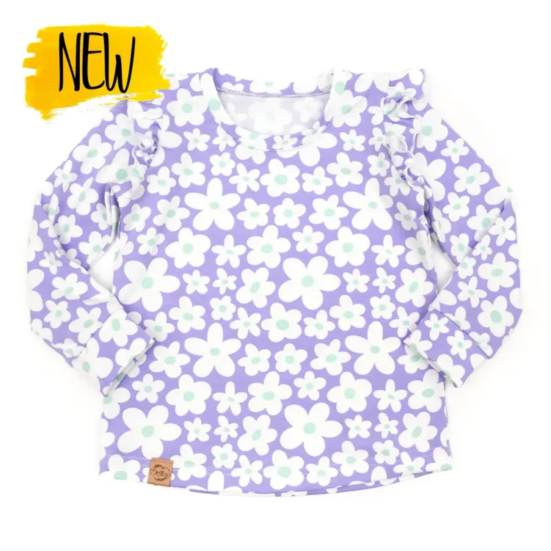 Langarmshirt mit Rüschen | Daisy flieder Langarmshirt mit Rüschen | Daisy flieder