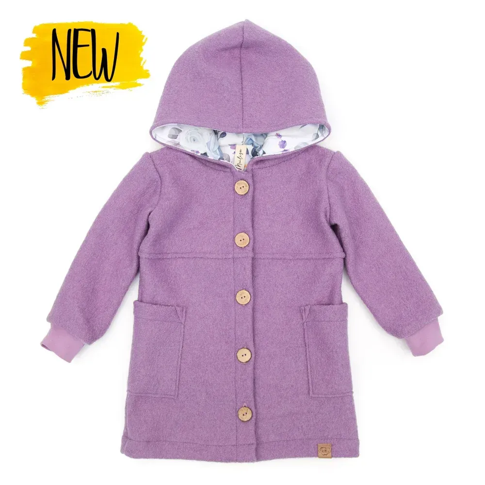 Walkmantel | flieder | gerade Walkmantel | flieder | gerade