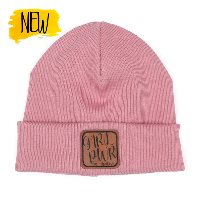 Hipster Mütze | Feinripp | altrosa