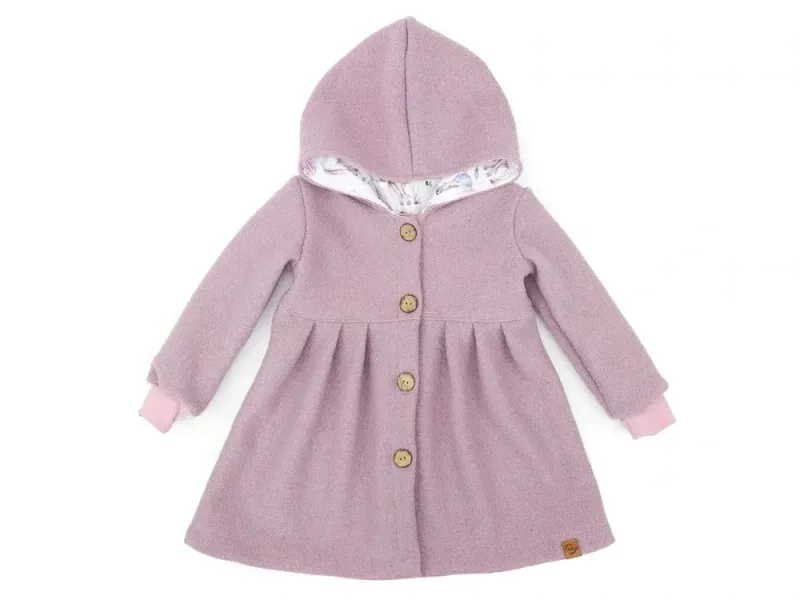 Walkmantel Wollwalk Mantel Mädchen Kinder Meilisu puderrosa rosé