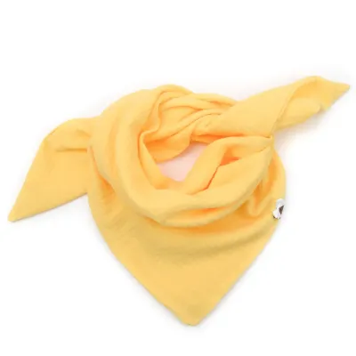 Dreieckstuch Kinder | Musselin | pastellgelb