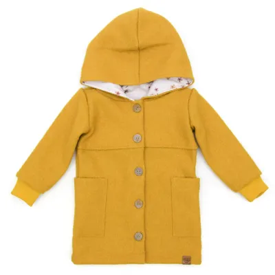 Walkmantel | gelb | gerade Walkmantel Wollwalk Mantel Mädchen Kinder Jungs Meilisu gelb