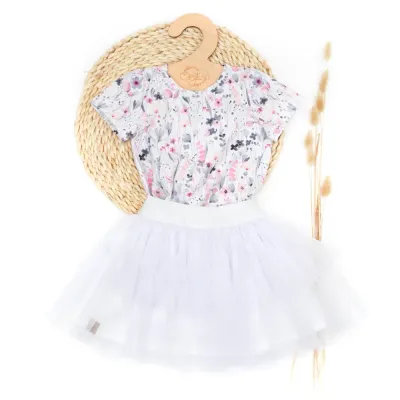 Set | Watercolor Flowers | Tüllrock & Shirt