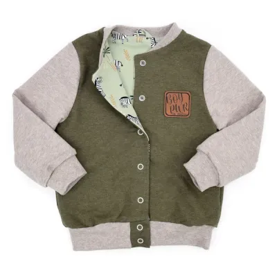 Collegejacke | khaki - beige