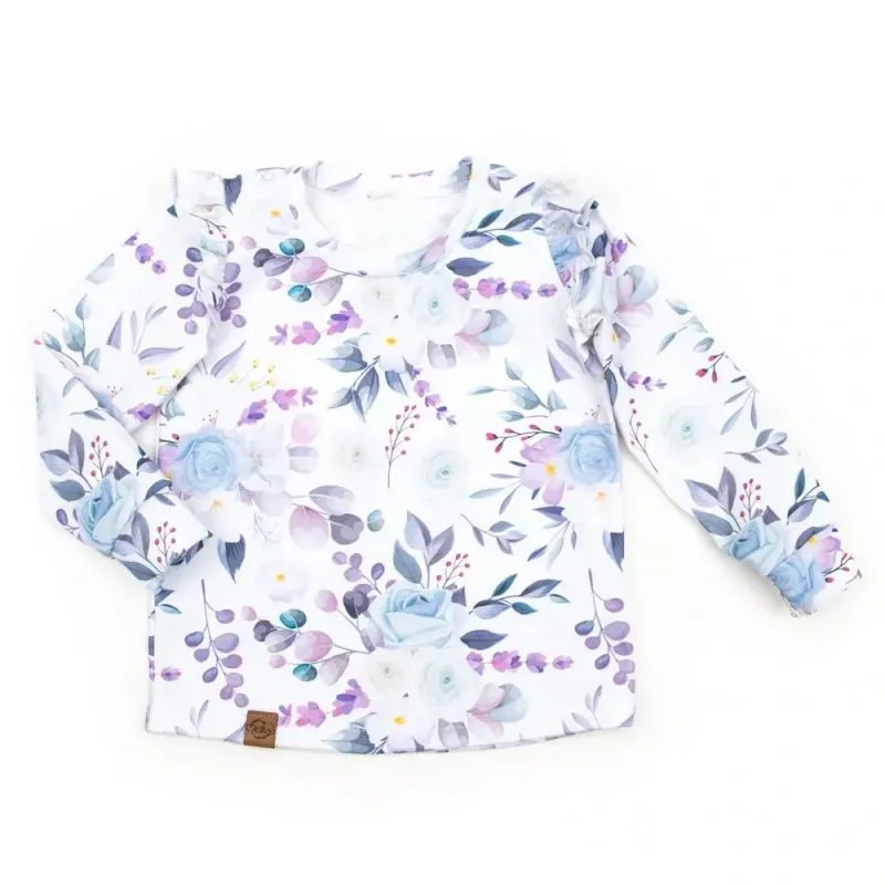 Langarmshirt mit Rüschen | Eisblume