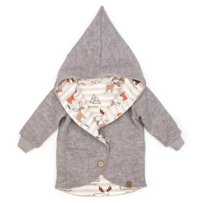 Walkjacke | beige meliert