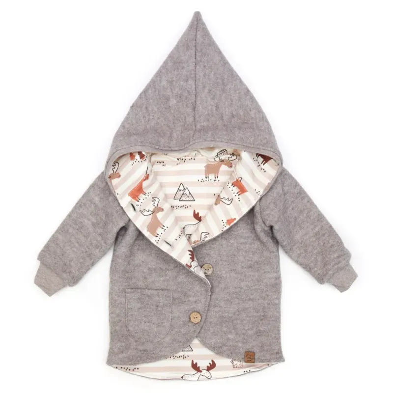 Walkjacke | beige meliert