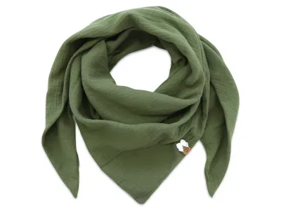 Dreieckstuch Damen | Musselin | khaki