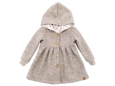 Walkmantel Wollwalk Mantel Mädchen Kinder Meilisu beige