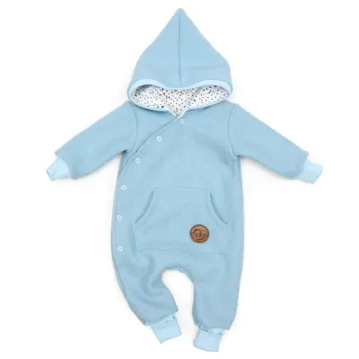 Walkoverall Wollwalk Anzug Baby Kinder babyblau hellblau