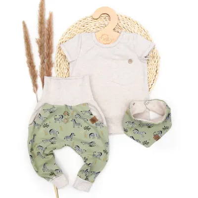 Set | Zebra Zack | Shirt & Pumphose & Halstuch