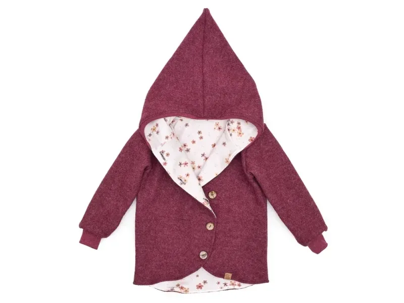 Walkjacke | bordeaux meliert