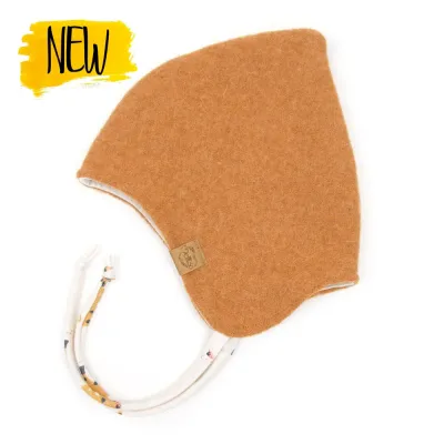 Walkmütze mit Zipfel | curry