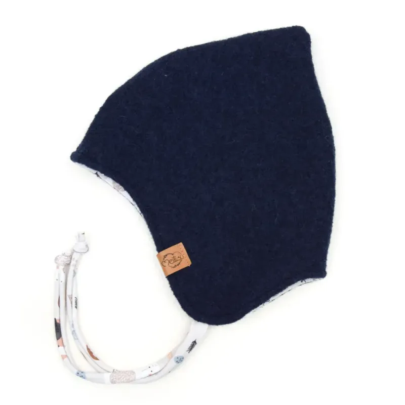 Walkmütze mit Zipfel | marine