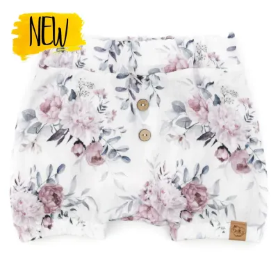 Shorts | Musselin | Frühlingsrosen