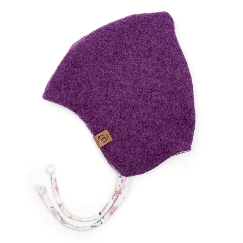 Walkmütze mit Zipfel | beere meliert