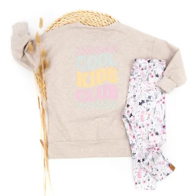 Set | Watercolor Flowers | Pullover & Leggings