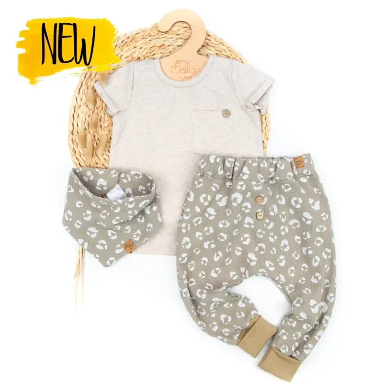 Set | Leo | Musselin | Shirt & Pumphose & Halstuch