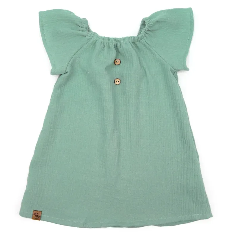 Sommerkleid | Musselin | dusty mint