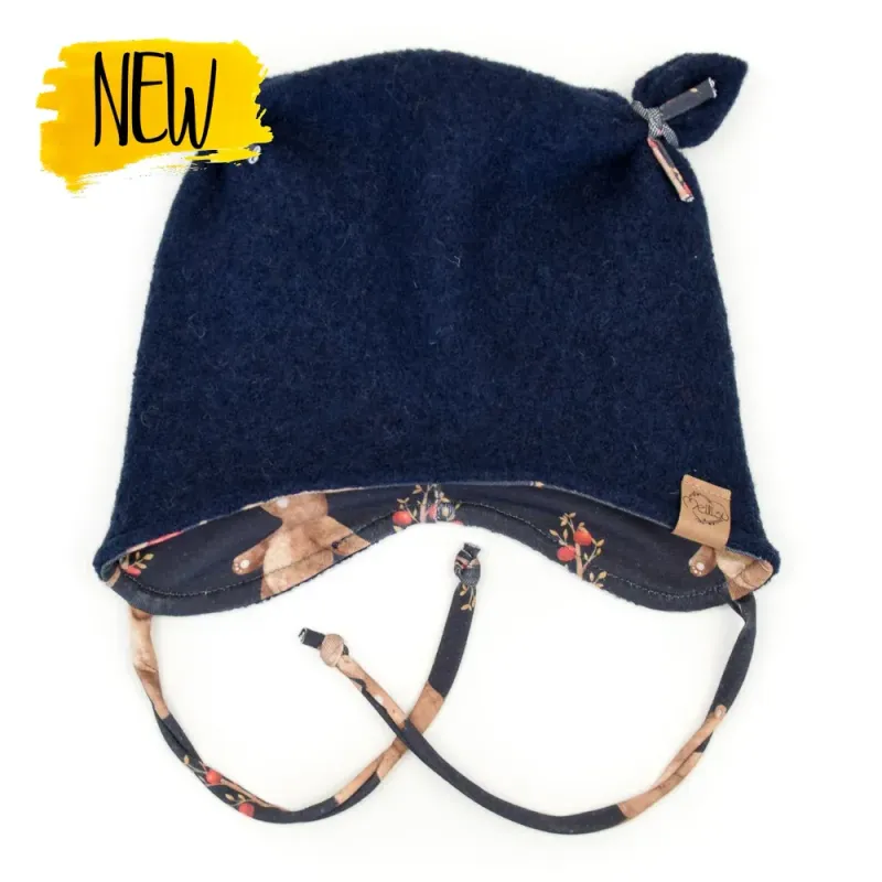 Walkmütze mit Ohren | marine