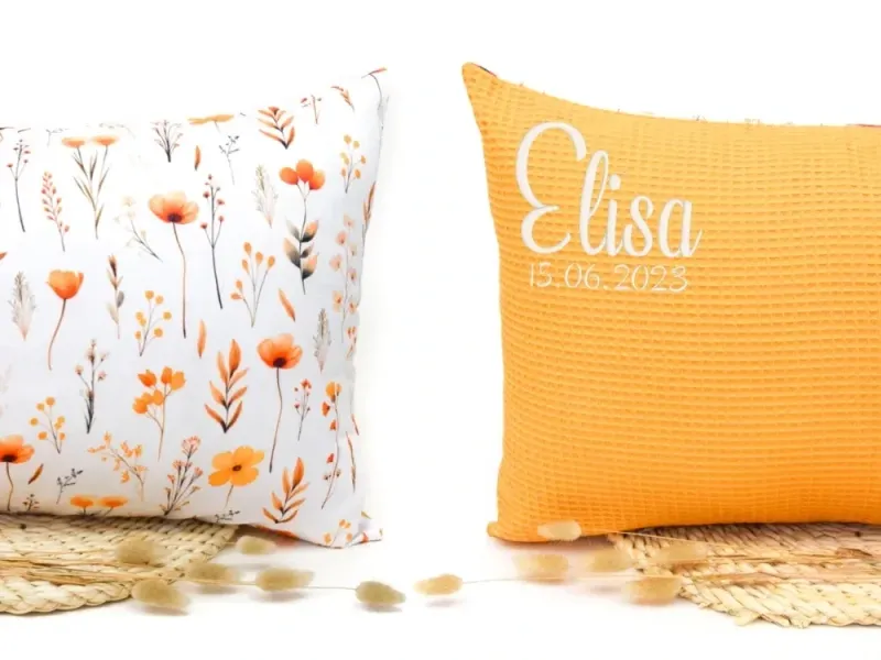 Kissenbezug | Sommerblumen | individualisierbar Kissenbezug | Sommerblumen | individualisierbar