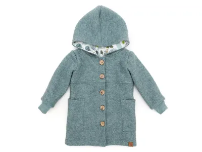 Walkmantel Wollwalk Mantel Mädchen Kinder Jungs Meilisu dusty blue rauchblau