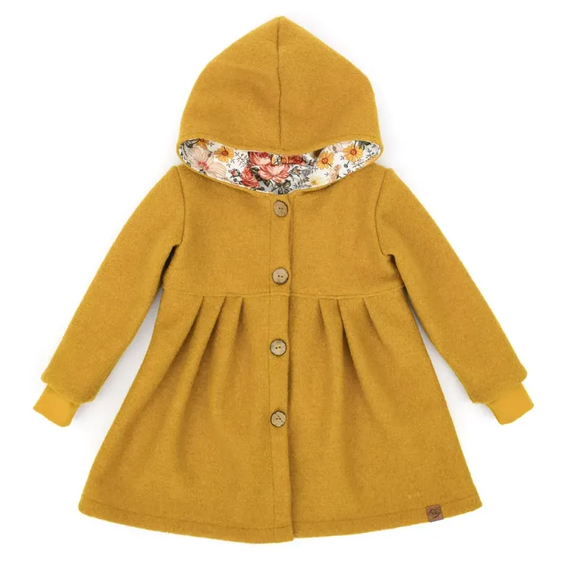 Walkmantel | gelb Walkmantel Wollwalk Mantel Mädchen Kinder Meilisu gelb