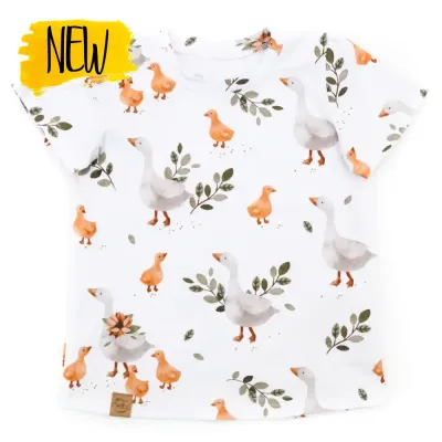 T-Shirt mit Rüschen | Familie Gans