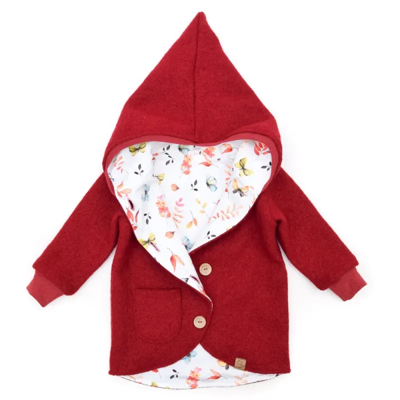 Walkjacke | dunkelrot