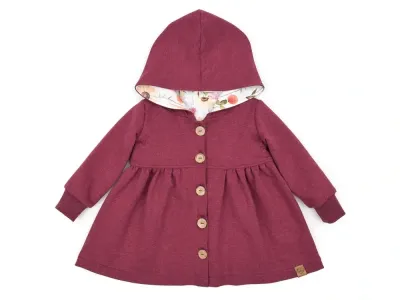 Sweatmantel | bordeaux