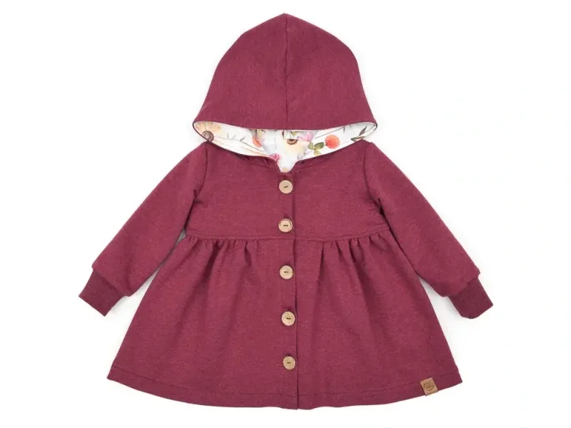 Sweatmantel | bordeaux