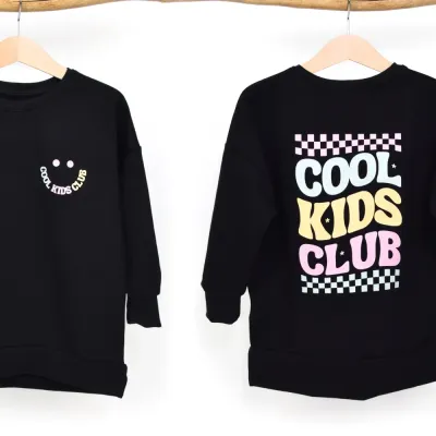 Oversized Pullover COOL KIDS CLUB Kinder schwarz