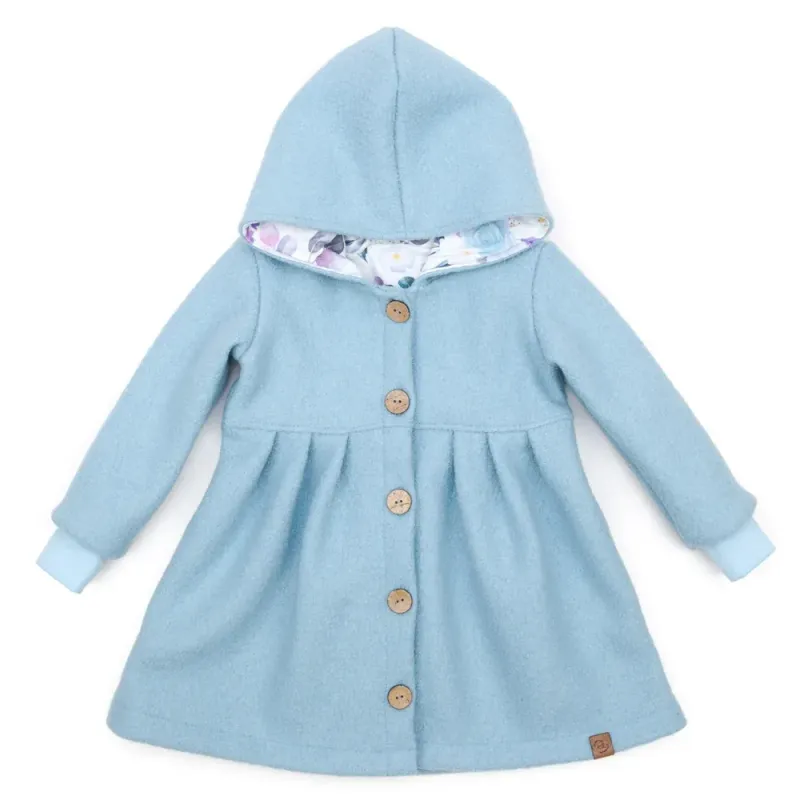 Walkmantel | babyblau Walkmantel Wollwalk Mantel Mädchen Kinder Meilisu hellblau