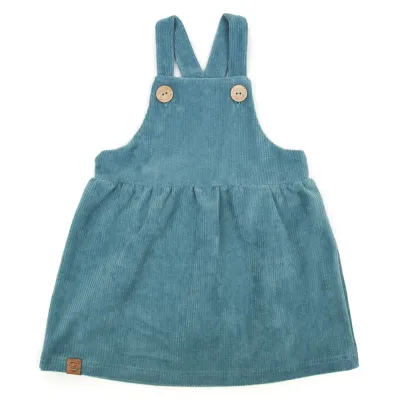 Latzkleid | CORD | dusty blue