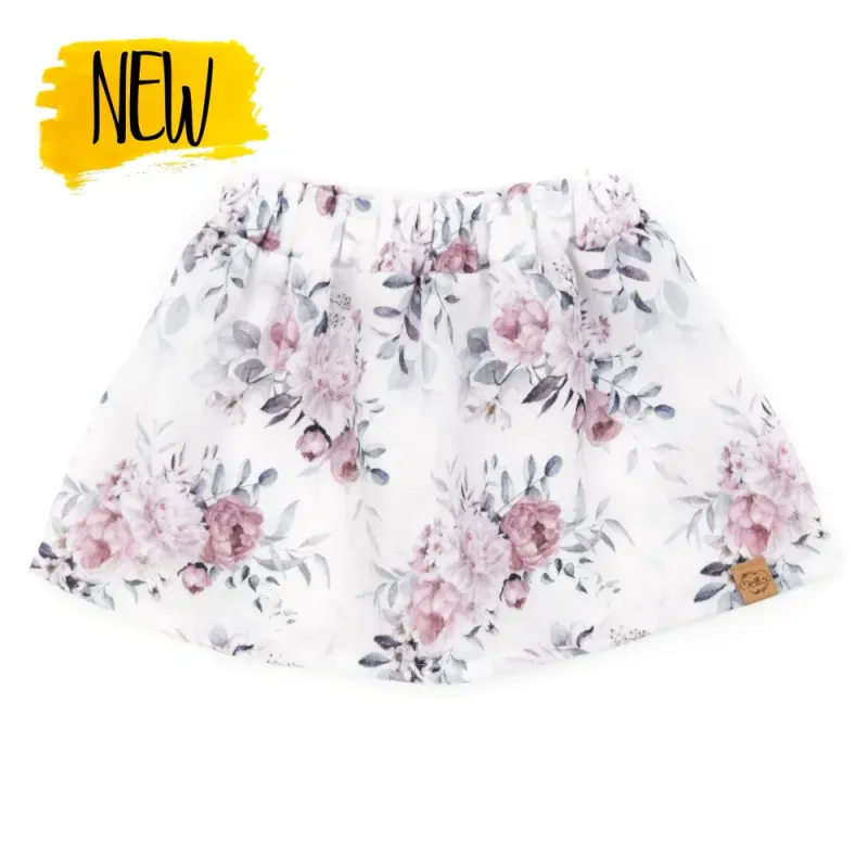 Paperbag Rock | Musselin | Frühlingsrosen