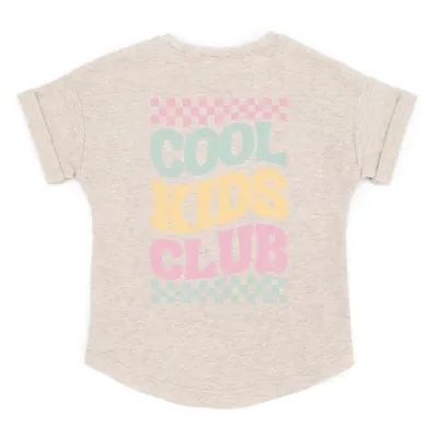 Oversized T-Shirt | COOL KIDS CLUB | creme - rosa