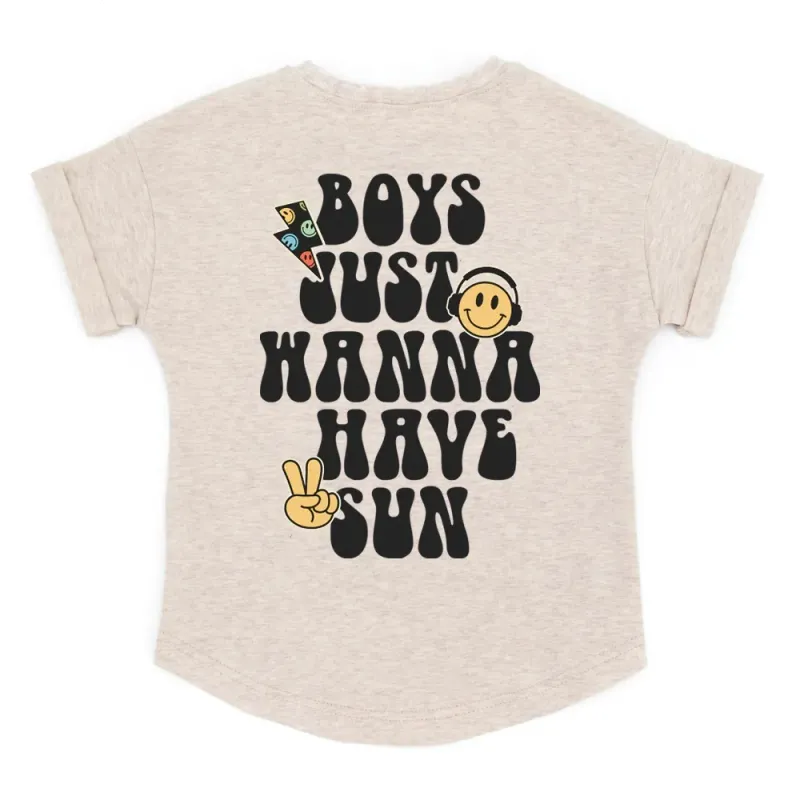 Oversized T-Shirt | BOYS just wanna have sun | versch. Farben