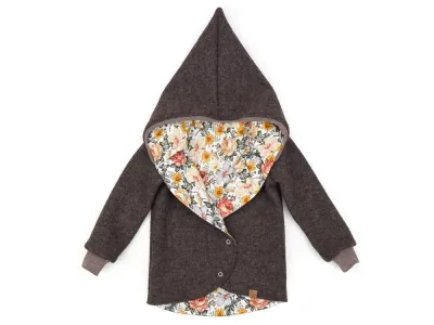 Walkjacke | braun meliert