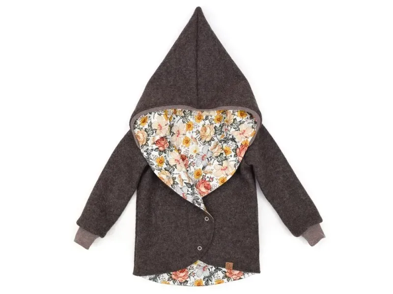 Walkjacke | braun meliert