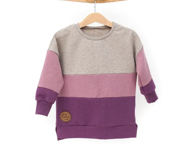 Oversized Pullover | beige altrosa beere