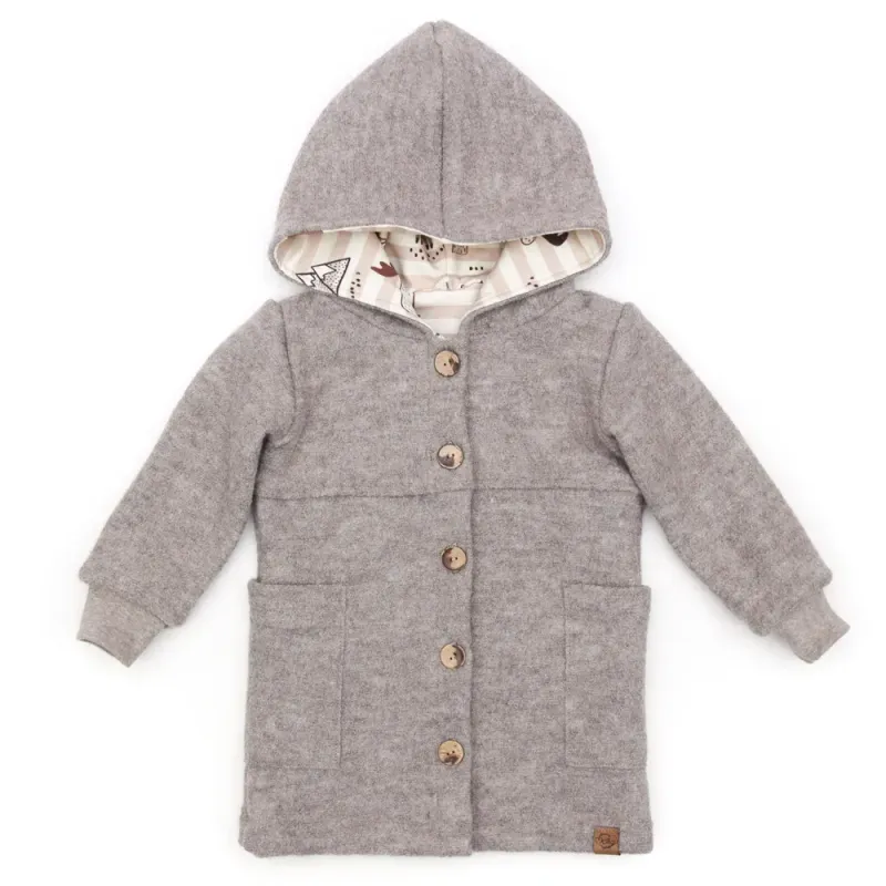 Walkmantel | beige meliert | gerade Walkmantel Wollwalk Mantel Mädchen Kinder Jungs Meilisu beige